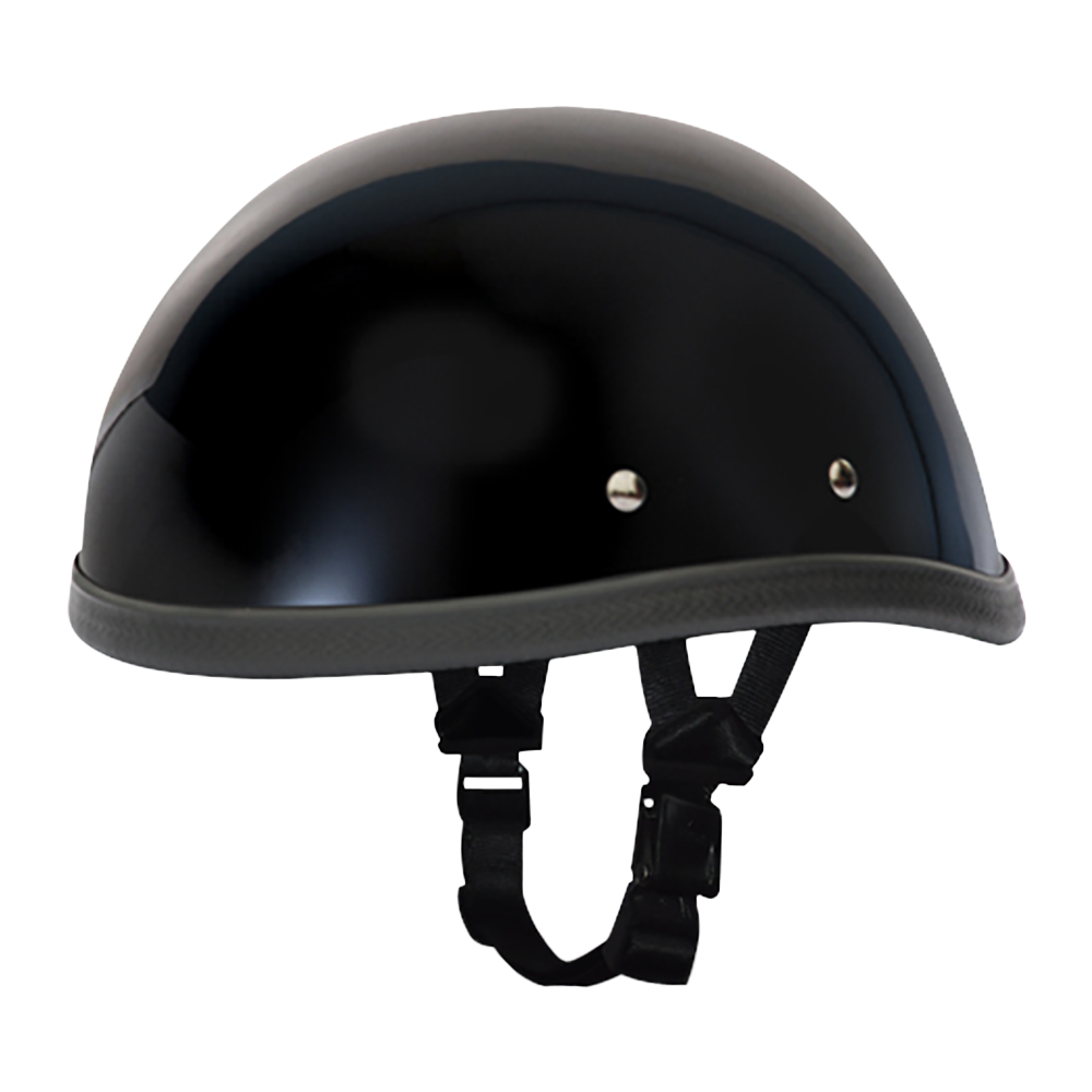 classic gloss black novelty motorcycle helmet TORC T-1 Retro Full Face XXL / Forward Position Nylon Y Novelty Motorcycle Helmet - Gloss