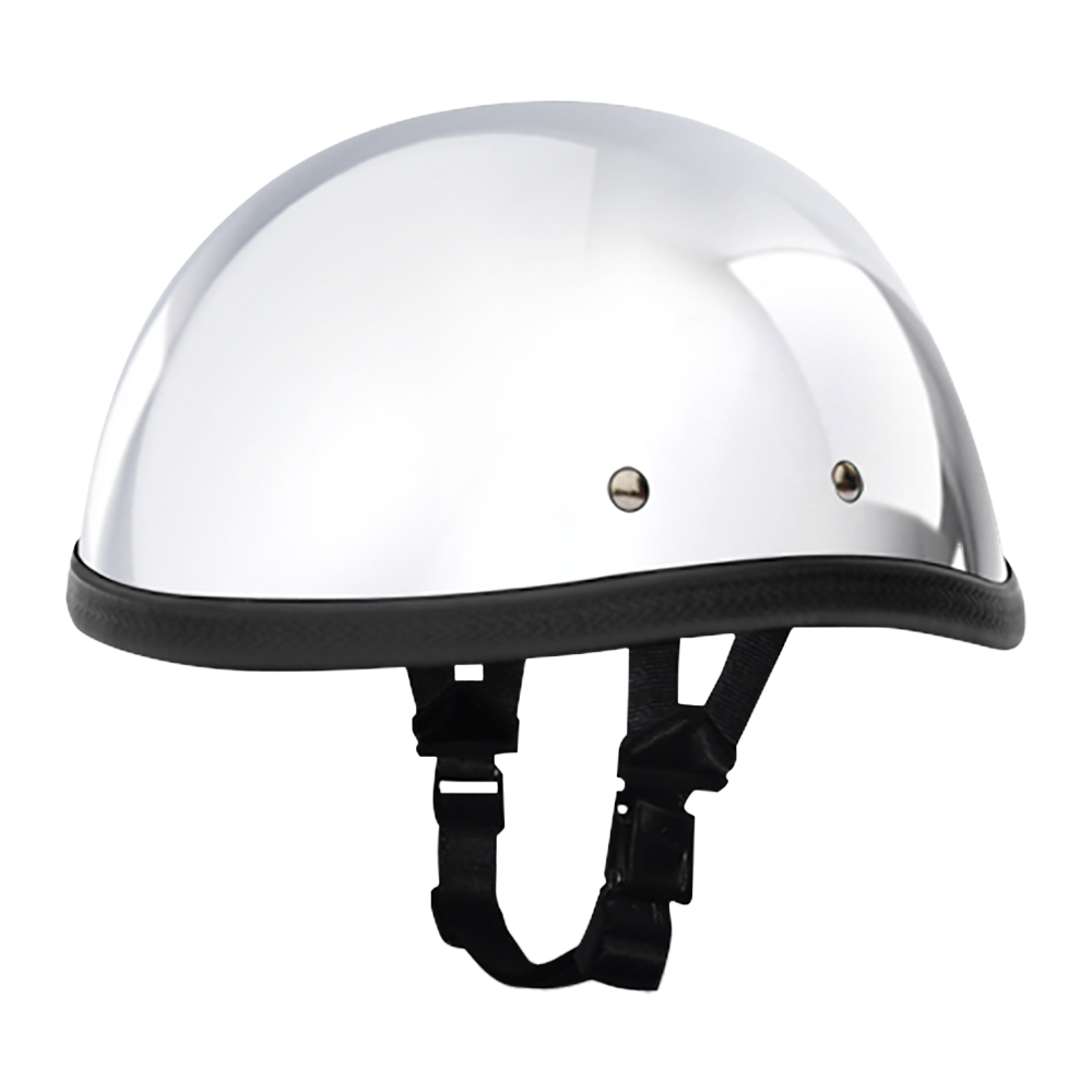 dot chrome motorcycle helmets Novelty Eagle- Chrome 2XL