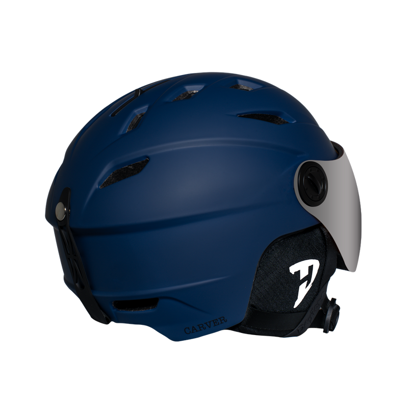 Load image into Gallery viewer, Daytona Carver Ski Helmet - Adjustable Ski Helmet for Men, Women & Youth - Dull Blue with Anti-Fog Visor