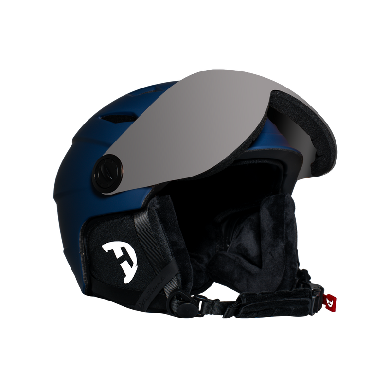 Load image into Gallery viewer, Daytona Carver Ski Helmet - Adjustable Ski Helmet for Men, Women & Youth - Dull Blue with Anti-Fog Visor