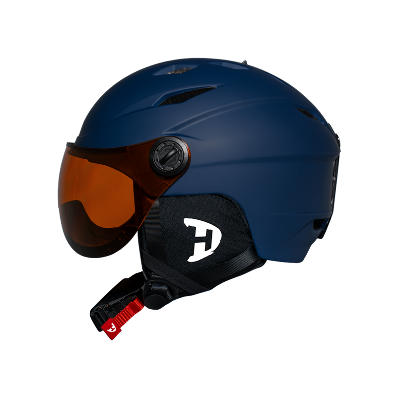 Load image into Gallery viewer, Daytona Carver Ski Helmet - Adjustable Ski Helmet for Men, Women & Youth - Dull Blue with Anti-Fog Visor