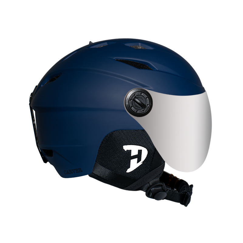 Load image into Gallery viewer, Daytona Carver Ski Helmet - Adjustable Ski Helmet for Men, Women & Youth - Dull Blue with Anti-Fog Visor