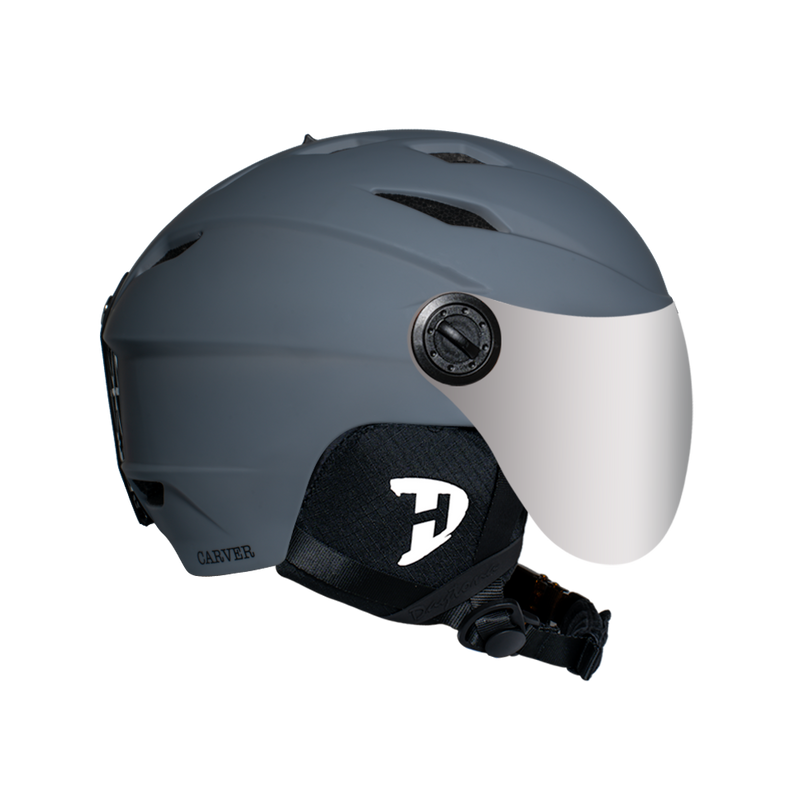 Load image into Gallery viewer, Daytona Carver Ski Helmet - Adjustable Helmet for Men, Women & Youth - Dull Grey with Anti-Fog Visor