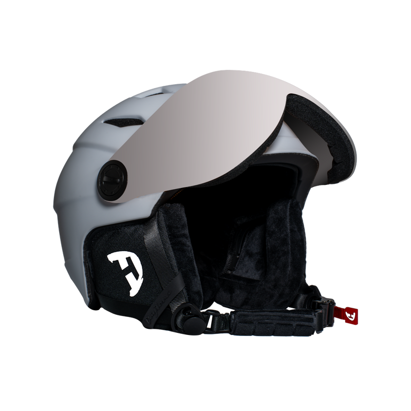 Load image into Gallery viewer, Daytona Carver Ski Helmet - Adjustable Ski Helmet for Men, Women & Youth - Dull Chalk White with Anti-Fog Visor