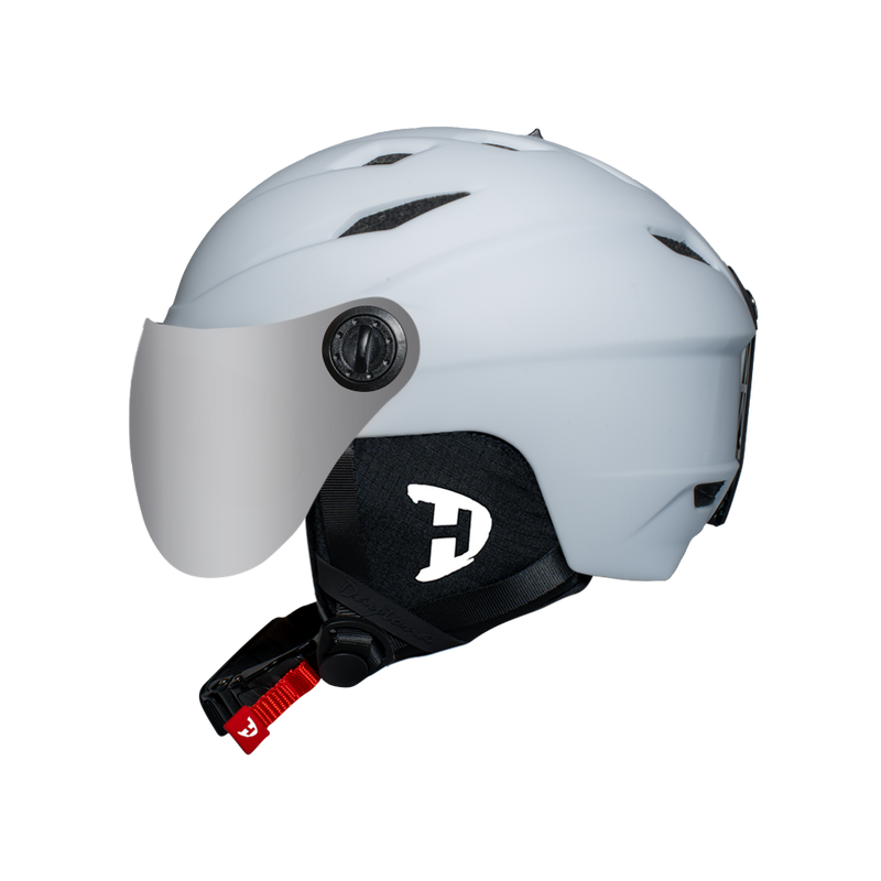 Load image into Gallery viewer, Daytona Carver Ski Helmet - Adjustable Ski Helmet for Men, Women & Youth - Dull Chalk White with Anti-Fog Visor