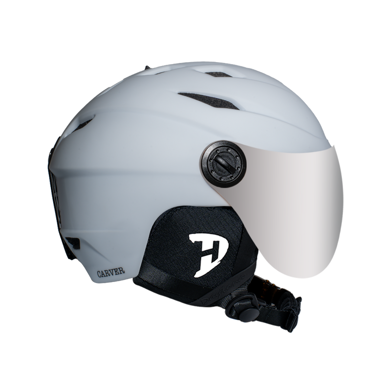 Load image into Gallery viewer, Daytona Carver Ski Helmet - Adjustable Ski Helmet for Men, Women & Youth - Dull Chalk White with Anti-Fog Visor