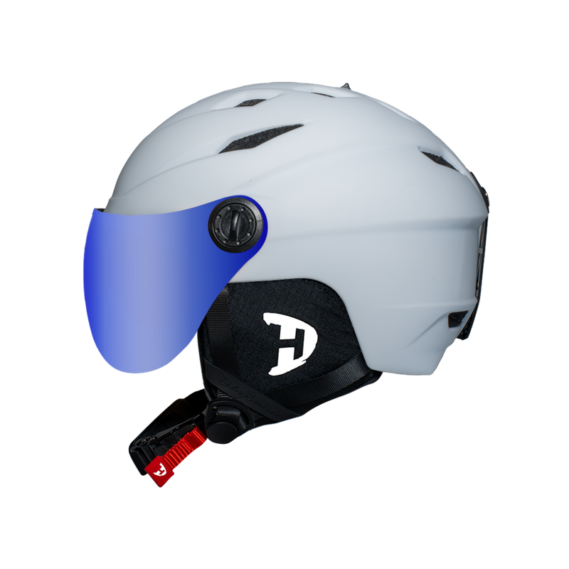 Load image into Gallery viewer, Daytona Carver Ski Helmet - Adjustable Ski Helmet for Men, Women & Youth - Dull Chalk White with Anti-Fog Visor