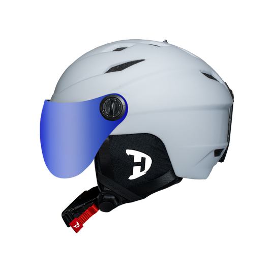 Daytona Carver Ski Helmet - Adjustable Ski Helmet for Men, Women & Youth - Dull Chalk White with Anti-Fog Visor