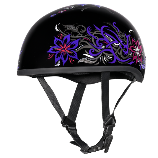 D.O.T. DAYTONA SKULL CAP- W/ BUTTERFLY