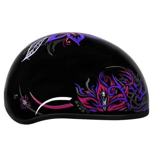 D.O.T. DAYTONA SKULL CAP- W/ BUTTERFLY