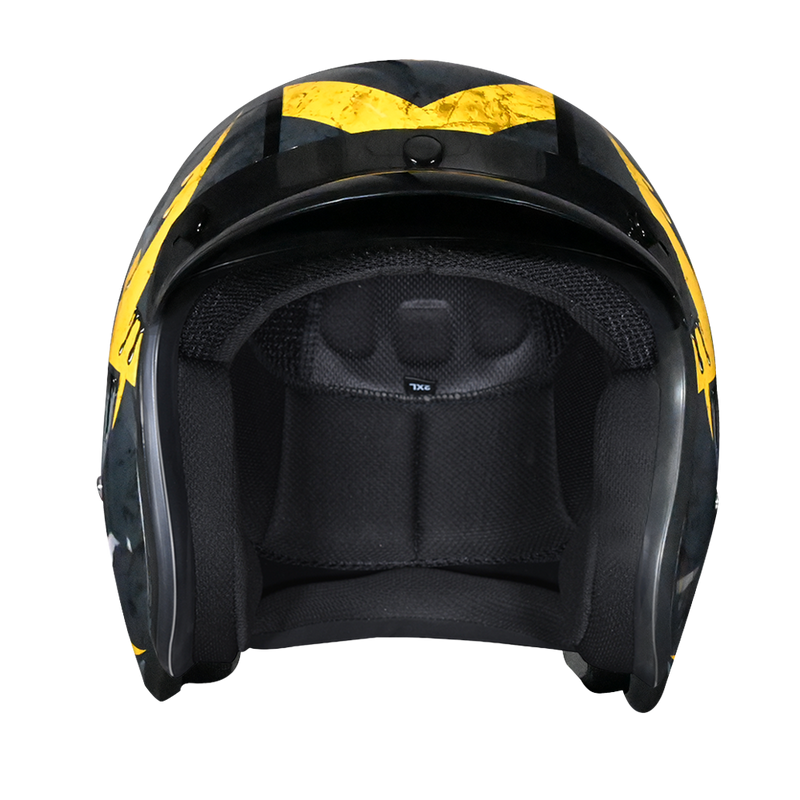 Load image into Gallery viewer, DOT Approved Daytona Cruiser Open Face Motorcycle Helmet - Men, Women & Youth - With Visor & Graphics - W/ Toxic