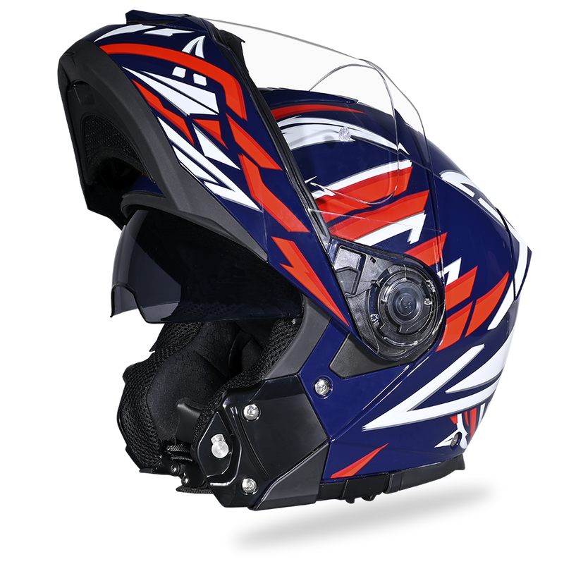 Load image into Gallery viewer, Daytona Glide Modular Motorcycle Helmet - DOT Approved, Bluetooth Ready, Dual Visor, Men/Women/Youth - W/ Liberty