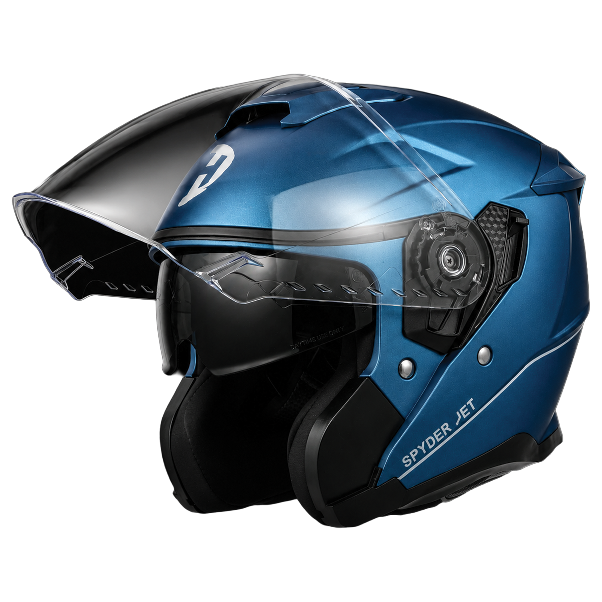 dainese airstream bluetooth motorcycle helmet Daytona Spyder Jet- Dull Blue D.O.T. & ECE approved