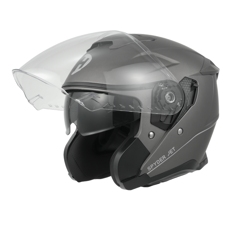 Load image into Gallery viewer, D.O.T. & ECE Daytona Spyder Jet- Gun Metal Grey Dull Metallic