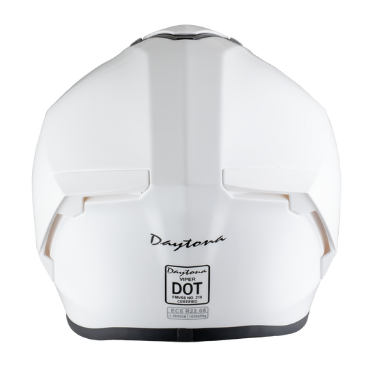D.O.T. & ECE Daytona Viper- Hi-Gloss White