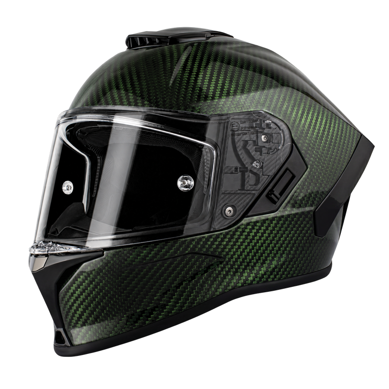 Load image into Gallery viewer, D.O.T. & ECE Daytona Viper- Green Carbon Fiber