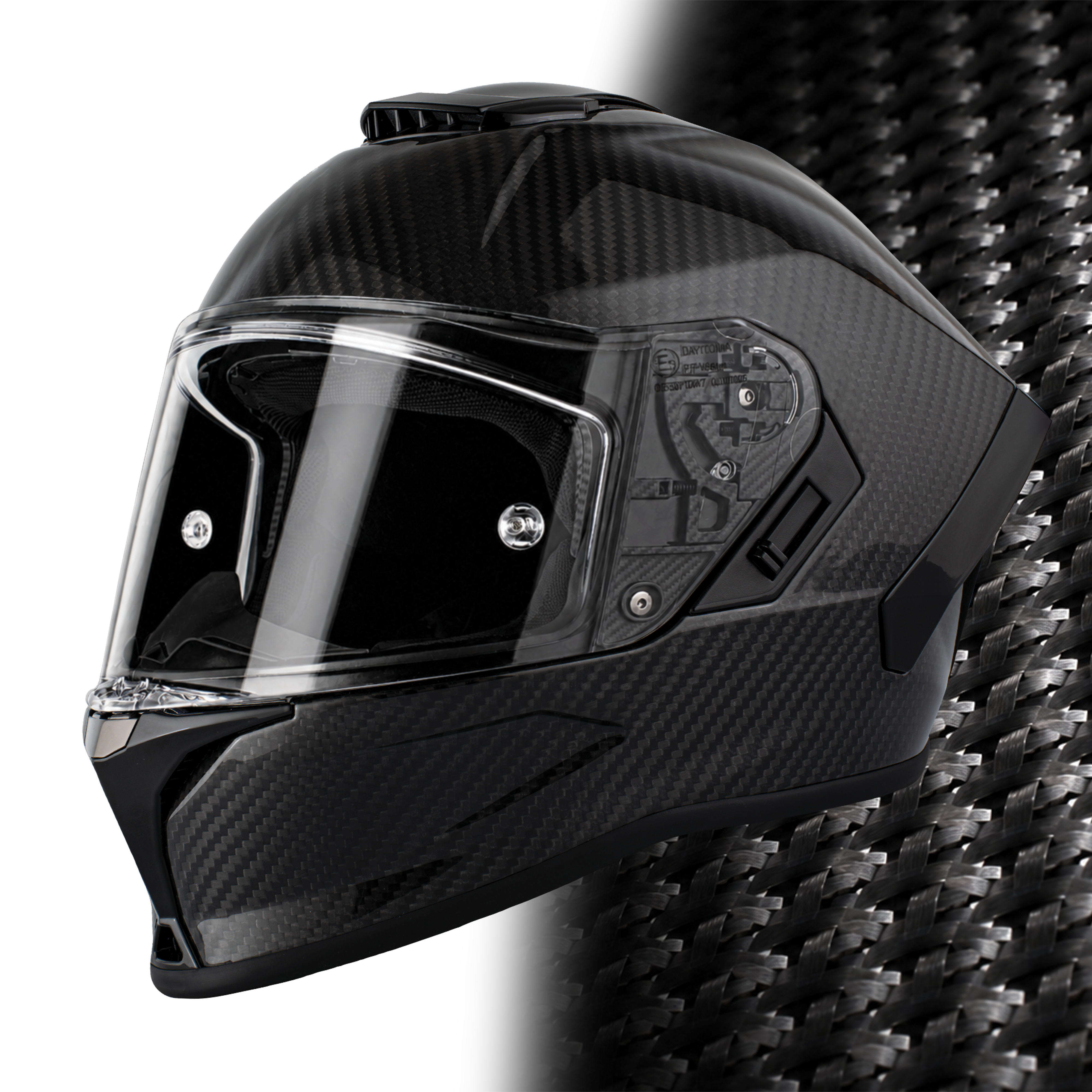 D.O.T. & ECE Daytona Viper- Grey Carbon Fiber