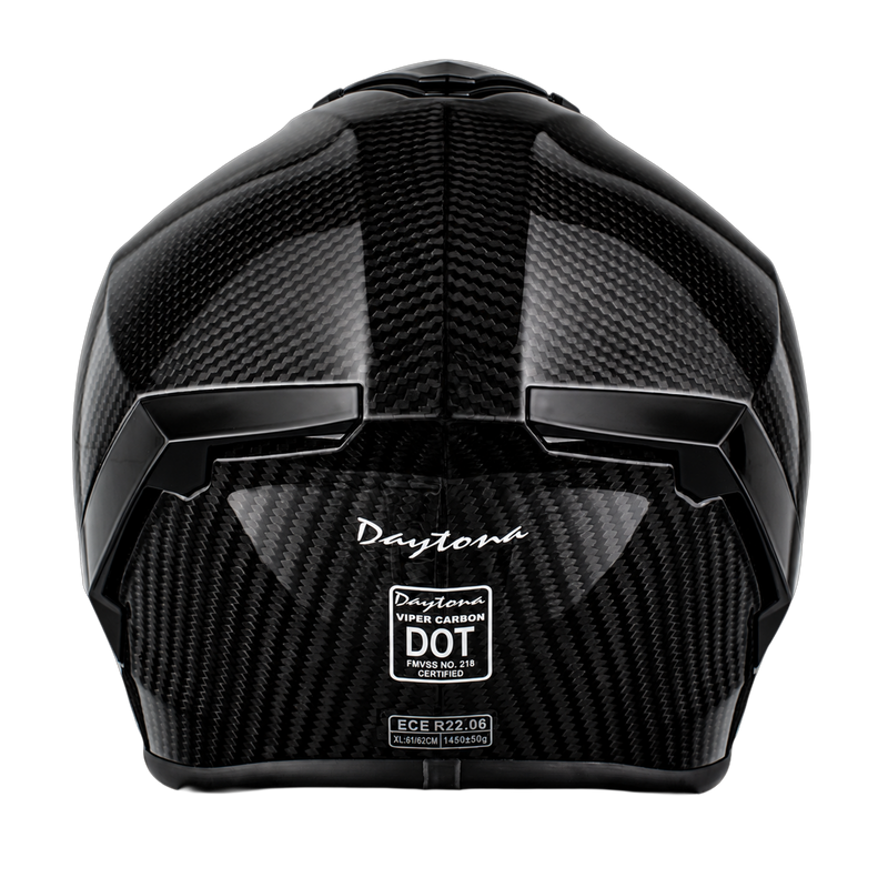 Load image into Gallery viewer, D.O.T. & ECE Daytona Viper- Grey Carbon Fiber
