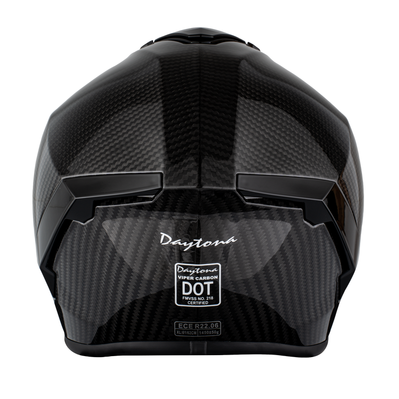 Load image into Gallery viewer, D.O.T. & ECE Daytona Viper- Grey Carbon Fiber