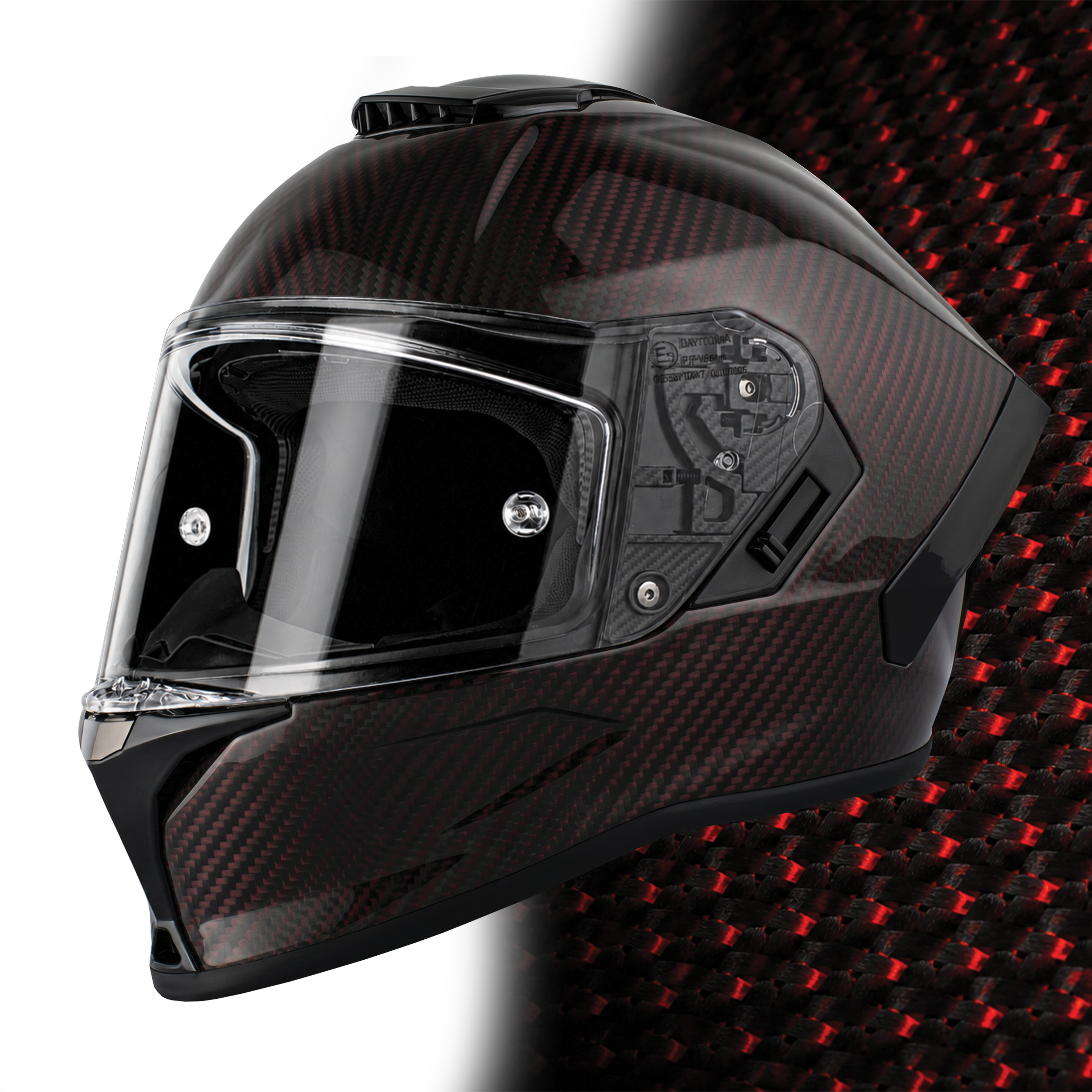 D.O.T. & ECE Daytona Viper- Red Carbon Fiber – Daytona Helmets