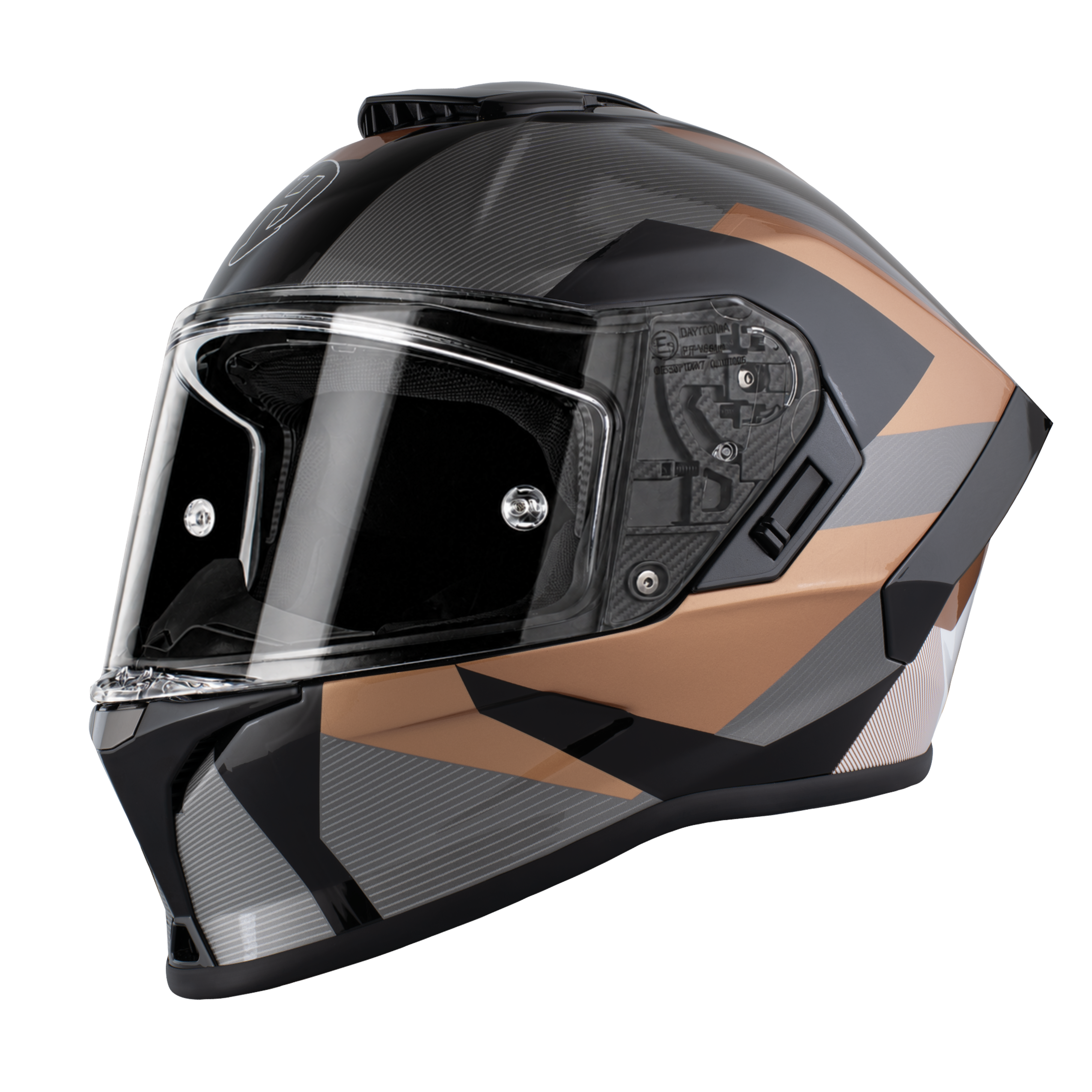 dayton motorcycle helmets D.O.T. & ECE Daytona Viper- Grey Carbon Fiber Daytona Glide Helmet Solids