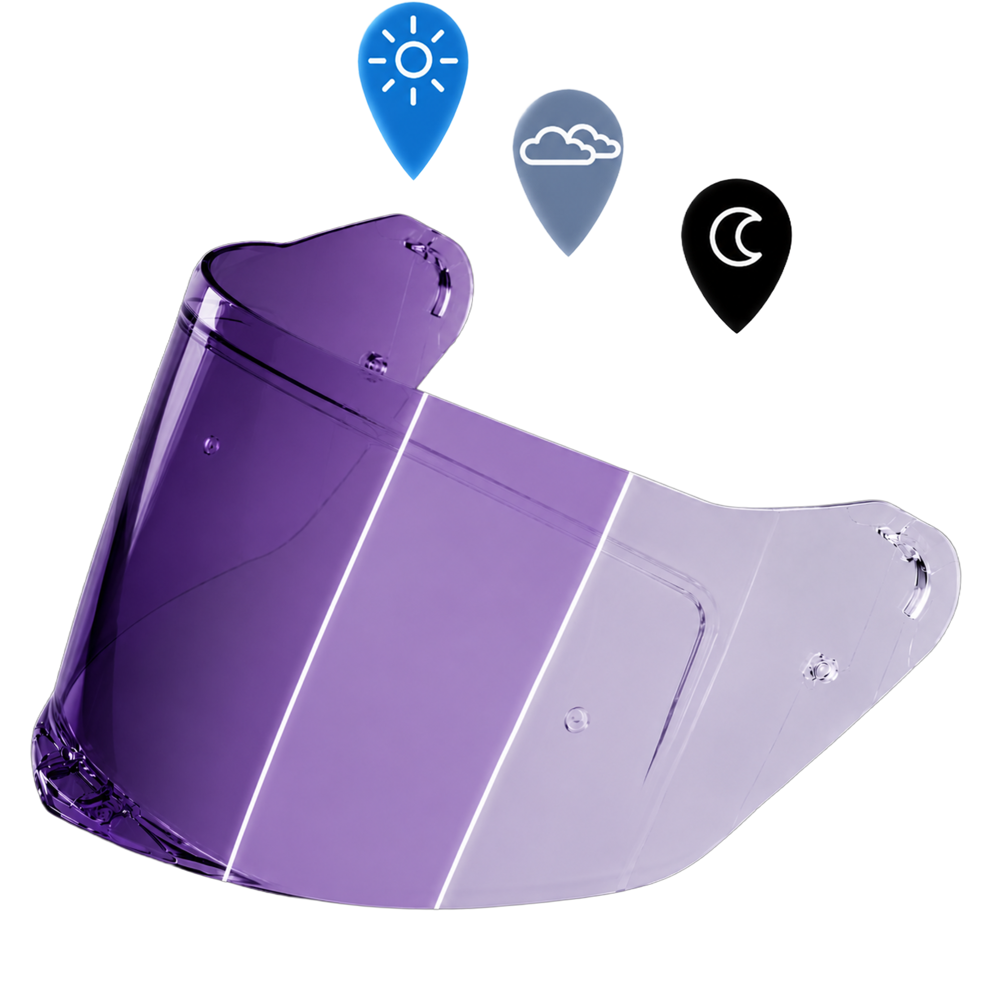 Viper Shield Outer- Photochromic Purple