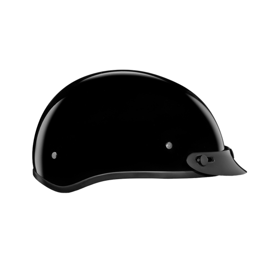 D.O.T. DAYTONA SKULL CAP JR.- HI-GLOSS BLACK