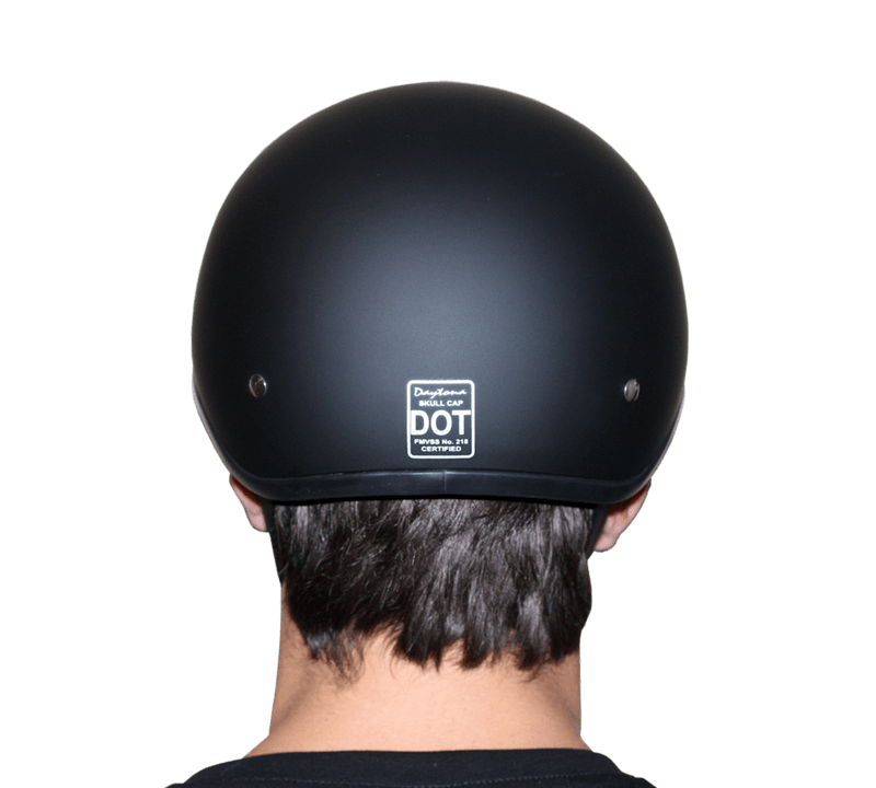 Load image into Gallery viewer, DOT Approved Daytona Motorcycle Half Face Helmet - Skull Cap Graphics for Men &amp; Women, Scooters, ATVs, UTVs &amp; Choppers - W/ Rockin&#39; Reaper
