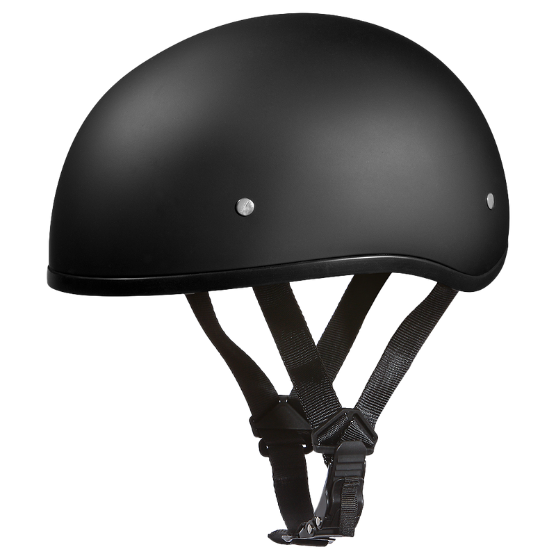 Load image into Gallery viewer, DOT Approved Daytona Skull Cap Half Shell Motorcycle Helmet - Beanie Style for Motorcycles, Cruisers, Scooters, and Mopeds W/O Visor- Dull Black