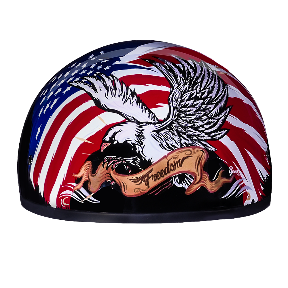 Daytona Skull Cap Freedom 2.0 Half Motorcycle Helmet, XL Daytona Skull Cap Freedom 2.0 Half Motorcycle Helmet, XL