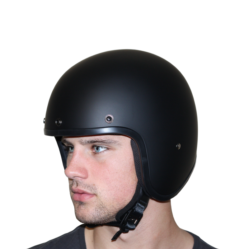 Load image into Gallery viewer, DOT Approved Daytona Cruiser Open Face Motorcycle Helmet - Men, Women &amp; Youth - With Visor &amp; Graphics - W/ Lightning
