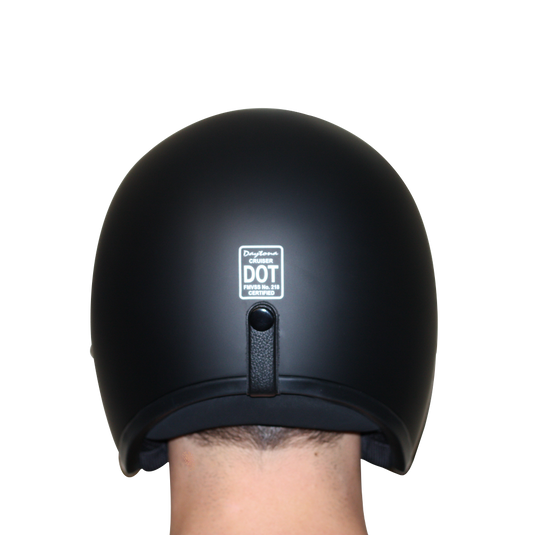 DOT Approved Daytona Cruiser Open Face Motorcycle Helmet - Men, Women & Youth - With Visor & Graphics - W/ Lightning