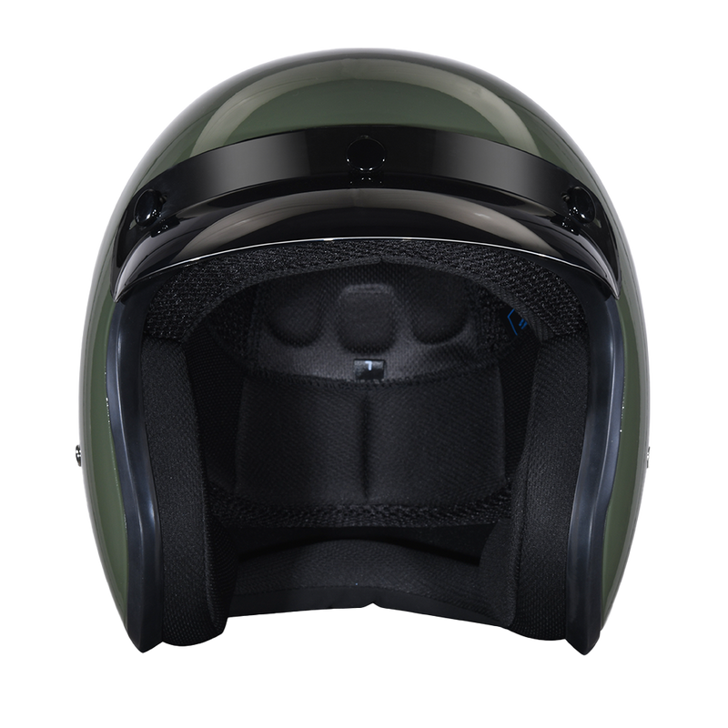 Load image into Gallery viewer, DOT Approved Daytona Cruiser Open Face Motorcycle Helmet - Men, Women & Youth - With Visor & Graphics - W/ 2nd Amendment Seal