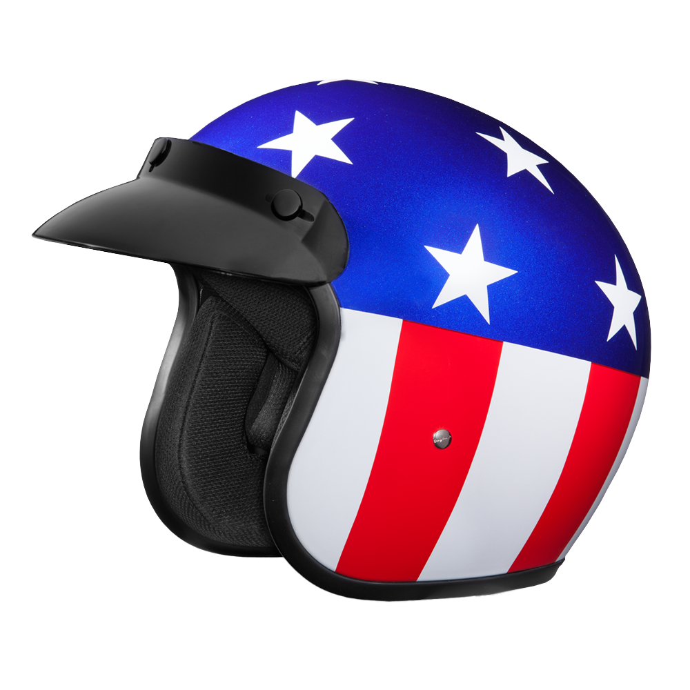 Daytona Cruiser Captain America Helmet, S