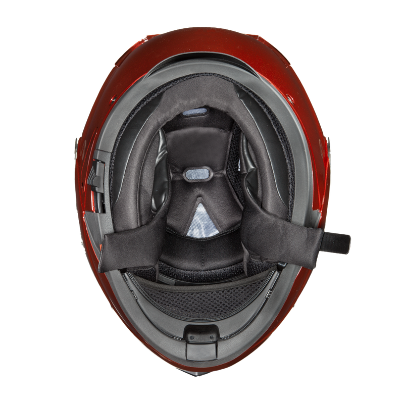 Load image into Gallery viewer, Daytona Glide Modular Motorcycle Helmet - DOT Approved, Bluetooth Ready, Dual Visor, Men/Women/Youth - Black Cherry
