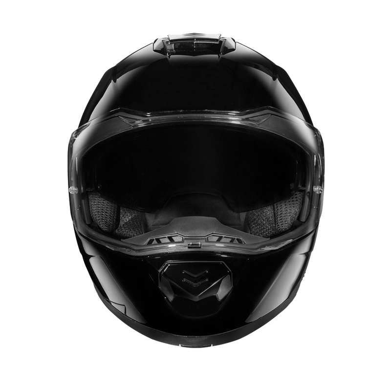 Load image into Gallery viewer, Daytona Glide Modular Motorcycle Helmet - DOT Approved, Bluetooth Ready, Dual Visor, Men/Women/Youth - Hi-Gloss Black