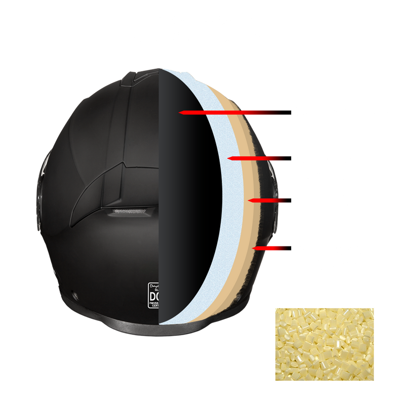 Load image into Gallery viewer, Daytona Glide Modular Motorcycle Helmet - DOT Approved, Bluetooth Ready, Dual Visor, Men/Women/Youth - Dull Black