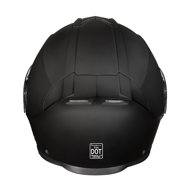 Load image into Gallery viewer, Daytona Glide Modular Motorcycle Helmet - DOT Approved, Bluetooth Ready, Dual Visor, Men/Women/Youth - Dull Black
