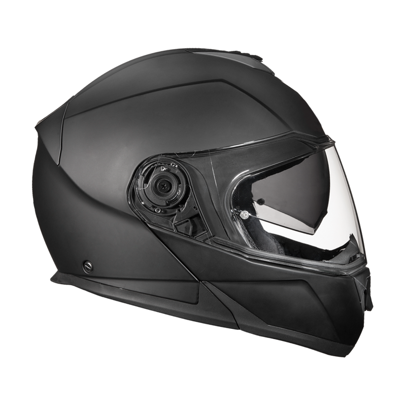 Load image into Gallery viewer, Daytona Glide Modular Motorcycle Helmet - DOT Approved, Bluetooth Ready, Dual Visor, Men/Women/Youth - Dull Black