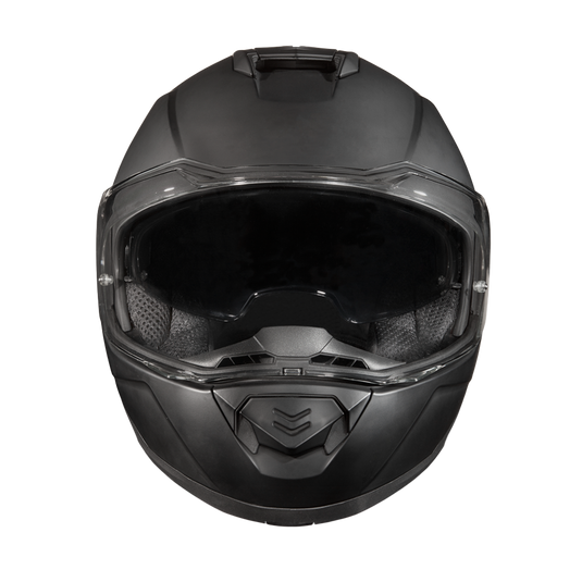 Daytona Glide Modular Motorcycle Helmet - DOT Approved, Bluetooth Ready, Dual Visor, Men/Women/Youth - Dull Black