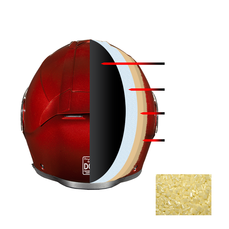 Load image into Gallery viewer, Daytona Glide Modular Motorcycle Helmet - DOT Approved, Bluetooth Ready, Dual Visor, Men/Women/Youth - Black Cherry