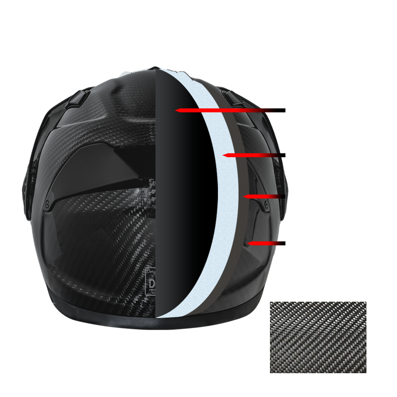 Load image into Gallery viewer, D.O.T. & ECE Daytona C6 Pro- Grey Carbon Fiber