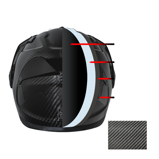 D.O.T. & ECE Daytona C6 Pro- Grey Carbon Fiber