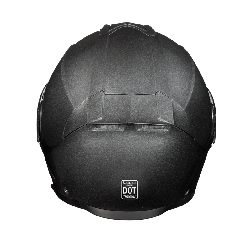 Load image into Gallery viewer, Daytona Glide Modular Motorcycle Helmet - DOT Approved, Bluetooth Ready, Dual Visor, Men/Women/Youth - Gun Metal Grey Metallic