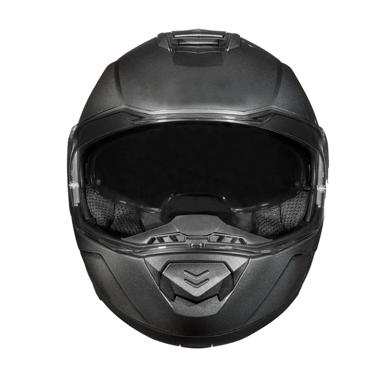 Load image into Gallery viewer, Daytona Glide Modular Motorcycle Helmet - DOT Approved, Bluetooth Ready, Dual Visor, Men/Women/Youth - Gun Metal Grey Metallic