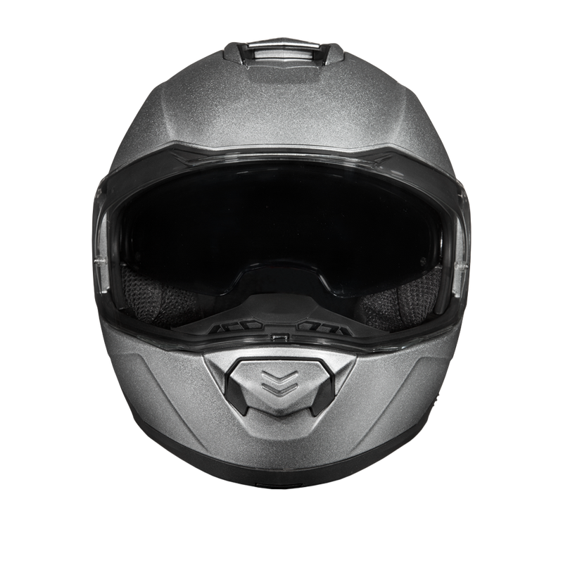 Load image into Gallery viewer, Daytona Glide Modular Motorcycle Helmet - DOT Approved, Bluetooth Ready, Dual Visor, Men/Women/Youth- Silver Metallic