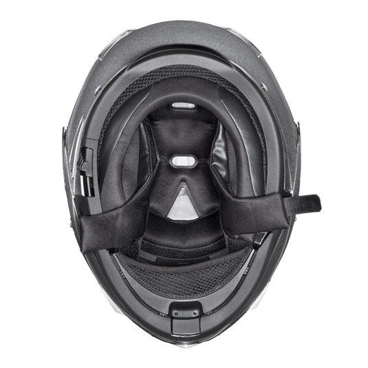 Daytona Glide Modular Motorcycle Helmet - DOT Approved, Bluetooth Ready, Dual Visor, Men/Women/Youth- Silver Metallic