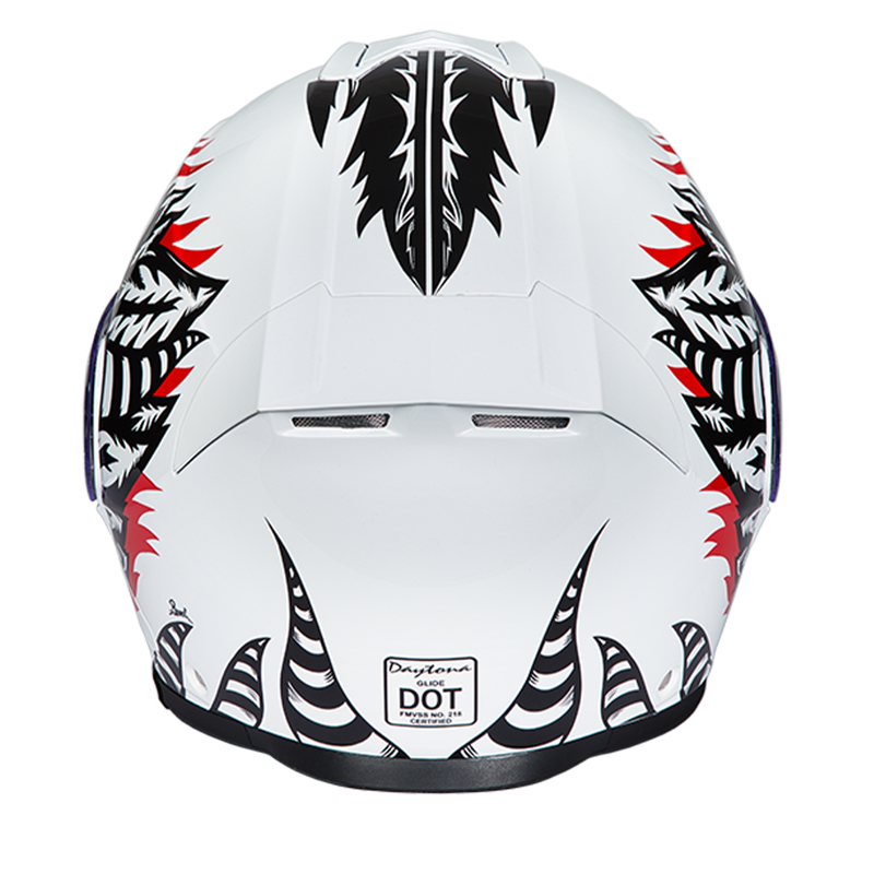 Load image into Gallery viewer, Daytona Glide Modular Motorcycle Helmet - DOT Approved, Bluetooth Ready, Dual Visor, Men/Women/Youth - W/ Phoenix