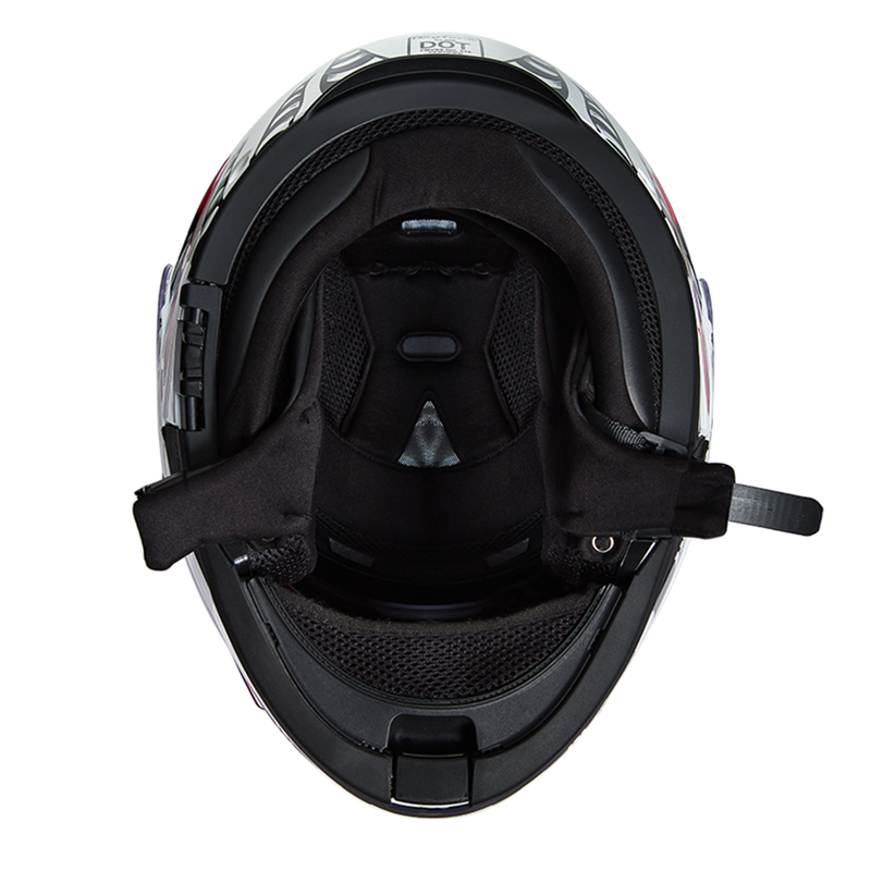 Load image into Gallery viewer, Daytona Glide Modular Motorcycle Helmet - DOT Approved, Bluetooth Ready, Dual Visor, Men/Women/Youth - W/ Phoenix