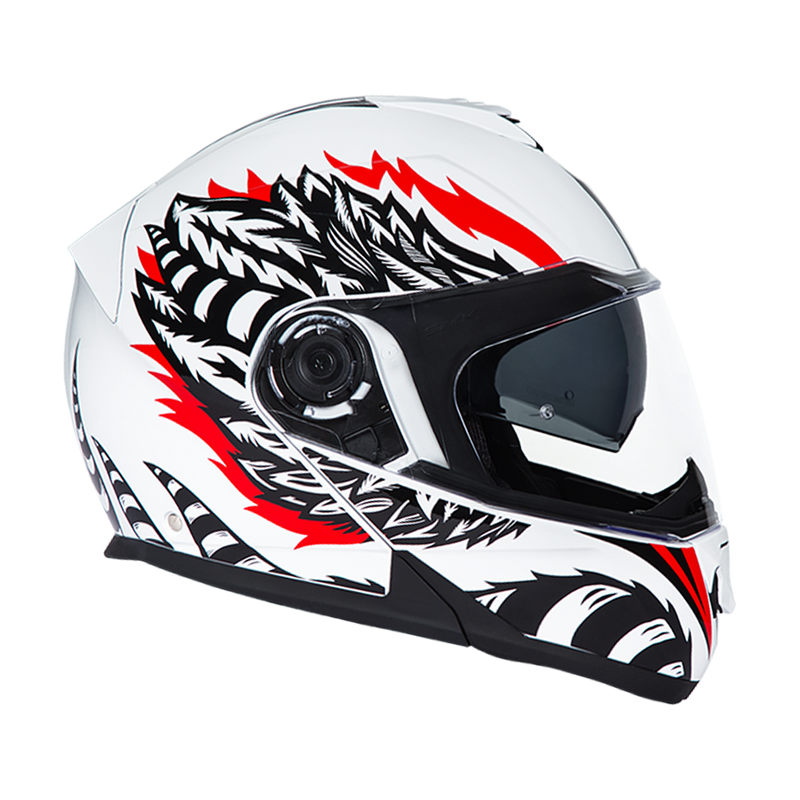 Load image into Gallery viewer, Daytona Glide Modular Motorcycle Helmet - DOT Approved, Bluetooth Ready, Dual Visor, Men/Women/Youth - W/ Phoenix